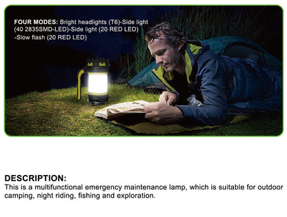 Camping  Dimmable Flashlight