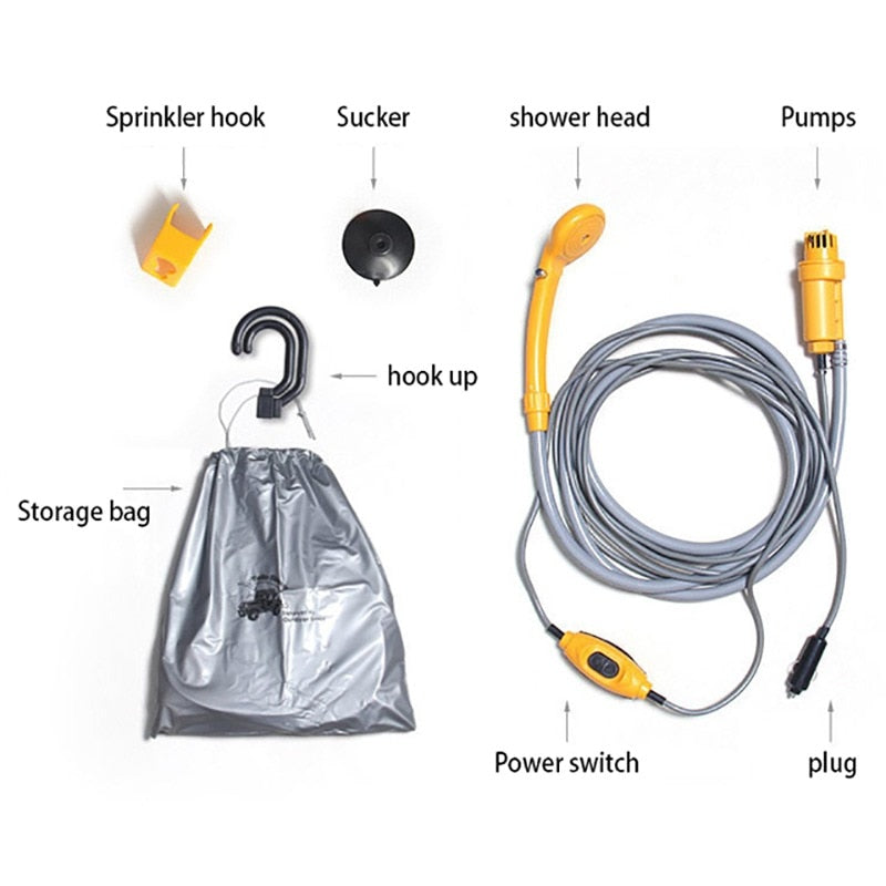 Portable Camping Shower 12v